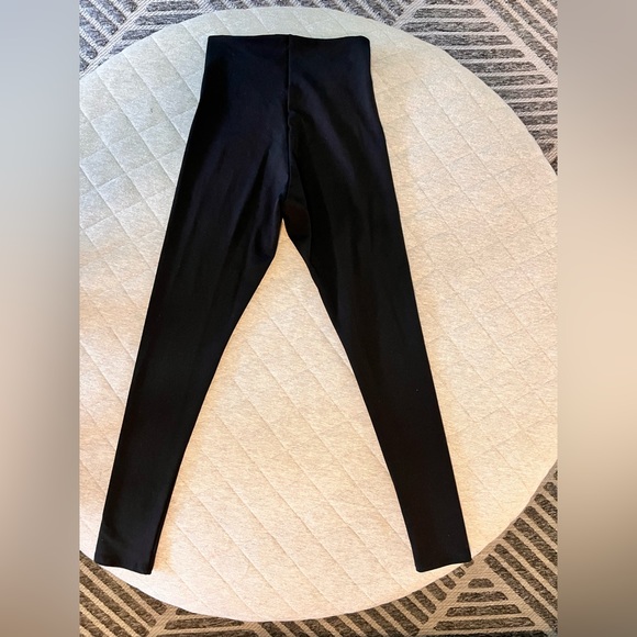 COMMANDO Sz Medium Black High Waisted Full Length Leggings Orig $128 - Picture 4 of 7